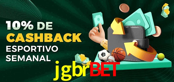 10% de bônus de cashback na jgbrbet